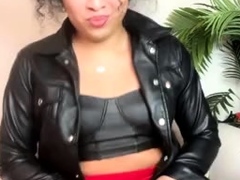 Luma Lavont Masturbates In Leather Jacket