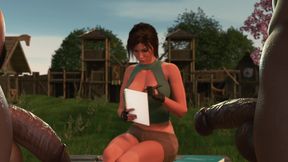 Learning Tribal Ways with Lara Croft ( Simulator 3D )