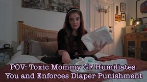 POV: Toxic Mommy GF Humiliates You and Enforces Diaper Punishment (Featuring iWantMommySabrina)
