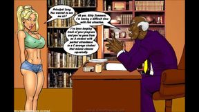 Blonde Cheerleader With Big Tits Sucks A Monster Black Cock