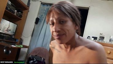 LATINA SUCKS MY COCK - Swallows A Load Of Hot Cum