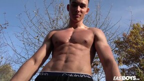 Emilion Reynolds shows off his hot sexy teen body