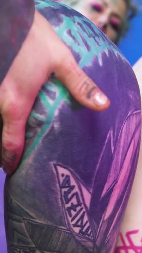 Tattooed girl with a fresh porn actor   Clip 2