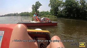 Hunter meets couple at the lake and pays man