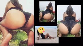 Cheating Wife's Big Rump Gets Anal Gaped by Friend