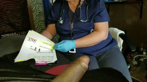 FootJob Stamina Test Done By Nurse Stephanie