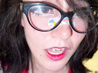 Nenet rides her stepdad with her massive white butt