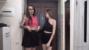 DORI and LEONA - It's so much fun to humiliate you, slut! (4K)