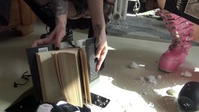 Snotty, Gothic Anime Fetish Girls Crush Their Neighbor's Apartment Out of Boredom!