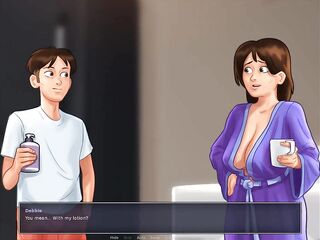 Summertime Saga: StepSon Helping His StepMom With Her Home Duties-Ep36