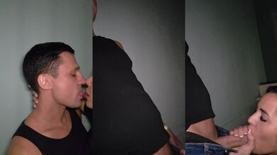 While My Sucker Smoked — I Sucked Off Teenager in Club. Hi to Husband