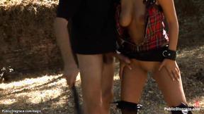 ”European hoe anal fucked in the park”