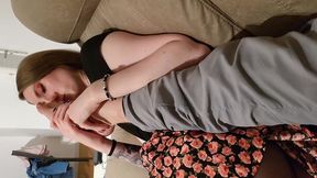 stupid caged cunt worships master s big cock