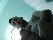 College boy Cums before class