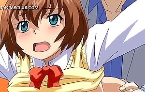 Busty hentai caught with no ticket gets fucked in the train