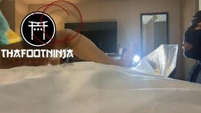 Macy's 1st Foot Worship Session with Thafootninja POV