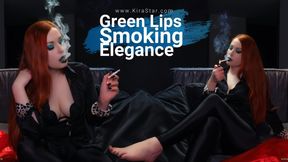 Green Lips Smoking Elegance