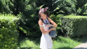 Gangbang - Sexy Cosplay Girl Sucks and Rides Two Friends' Cocks at the Same Time