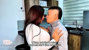 Busty Latina interior designer gets rough with her client