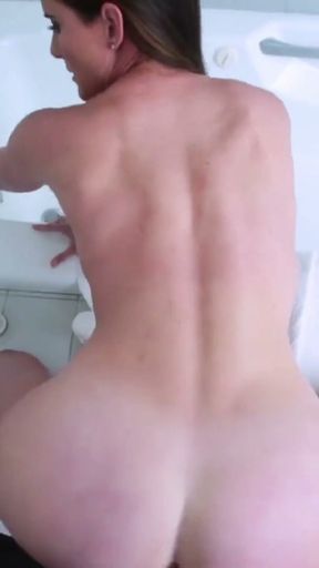 MILF doggy styled and cum sprayed on her big butt in POV   Clip 2