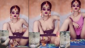 Beautiful Girl sex chating with her husband&#039;s friend on video call