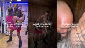 o lutador de mma allan guerra pegou o negao pra treinar e acabou em broderagem na sauna da academia