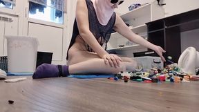 Hairy wife with big ass, hairy pussy, big nipples. Amateur brunette milf, big ass, big tits.