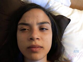 Maya Bijou's feet and throat get u valuable and hard for her warm snatch, and then u cum inside of her