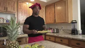 Big beautiful wife Julie Ginger rides and fucks family chef during hubby's