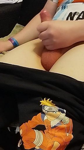 Chubby Nerd Boi Watches Porn and Cums Twice