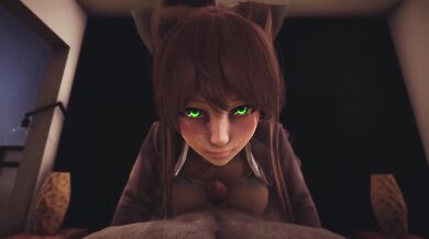 DDLC - Monika came for a passionate sex | Honey Select 2 POV