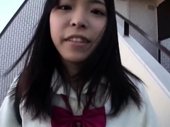 Asian japanese teen with outdoors