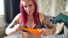 val poping cristal orange balloon