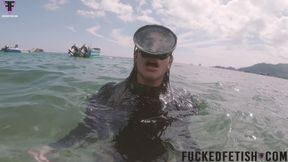 Caribbean Sea Receives Goddess Breathplay Mask Diving Glass