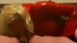 Latex Porn : Suck Me Deep, Suleika - Huge Cock Crossdresser