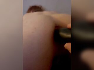 Whore Gets Booty Drilled With A Cucumber