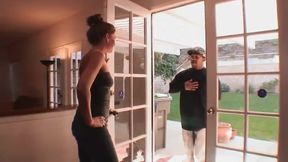 Stepmom test monster cock before her step daughter