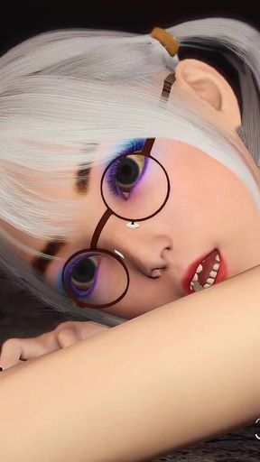 Hottest Futa with a Huge Dick Plays with a Sexy Horny Nerdgirl in the Dungeon