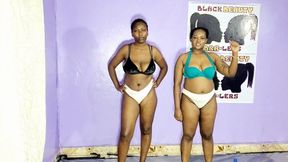 Oil Wrestling Ciku vs Nancy