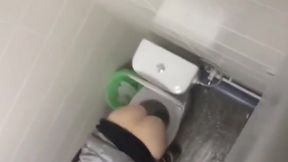 toilet spy girls overhead piss