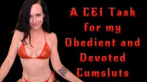 A CEI Task for My Obedient and Devoted Cumsluts