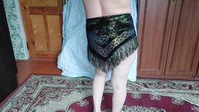 Stepsister Trying Slut Dresses in Her Private Room