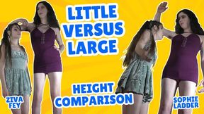 4K Ziva Fey - Little Vs Large - Height Comparison With Sophie Ladder