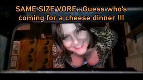 SAME SIZE VORE : Look who's coming for a cheese dinner