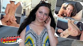 Blue-Eyed Nubile Sucks Cock Deep & Hard on the Street