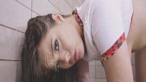 ”Satisfying Katrina Kastro rubing her clit as the stud pounds her hard”