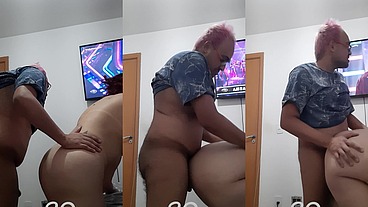 Come a rabuda da minha esposa e filmei sem ela saber