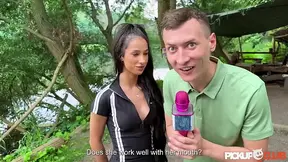 Outdoor bike hookup with Czech cutie Kama Oxi