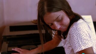 Tight firm teen sucks cock and lets teacher lick her pussy