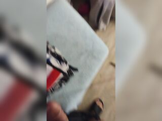 Girlfriend Likes When I Jerk Off To Her Whilst That babe Plays Movie Games In Her Brassiere and Pants